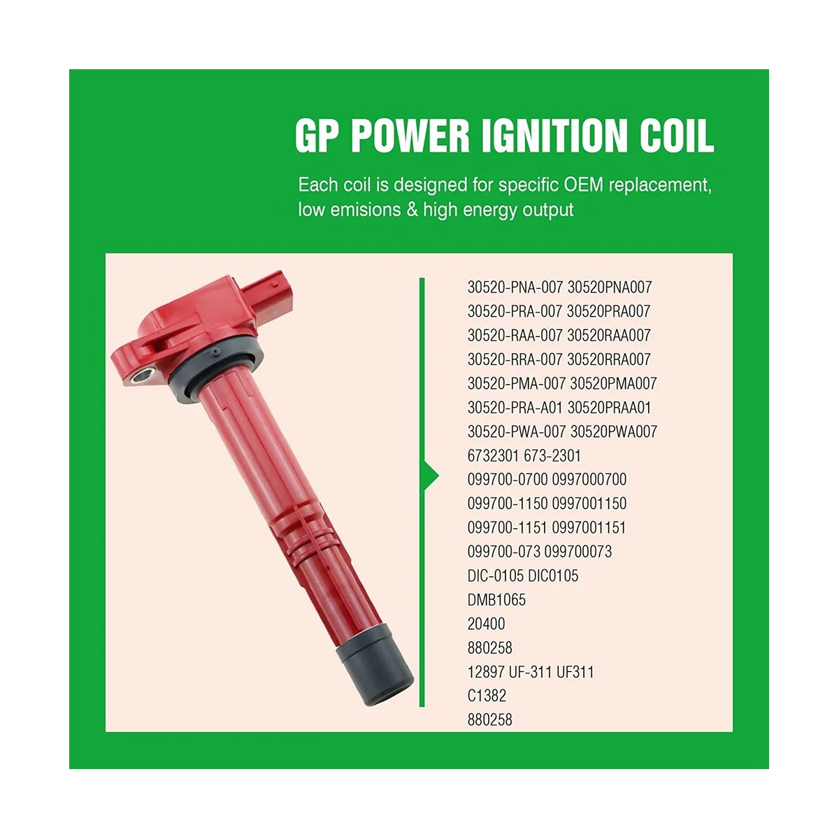 4 шт. катушки зажигания для 2002-2011 Honda Civic K20 K24 K20Z3 Accord S2000 CSX RSX 30520-PNA-007 30520-RAA-007