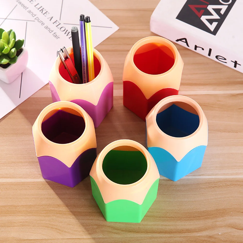 

10pcs Shaped Cups Organizer Kawaii Pen Holders Desktop Makeup Brush Cups