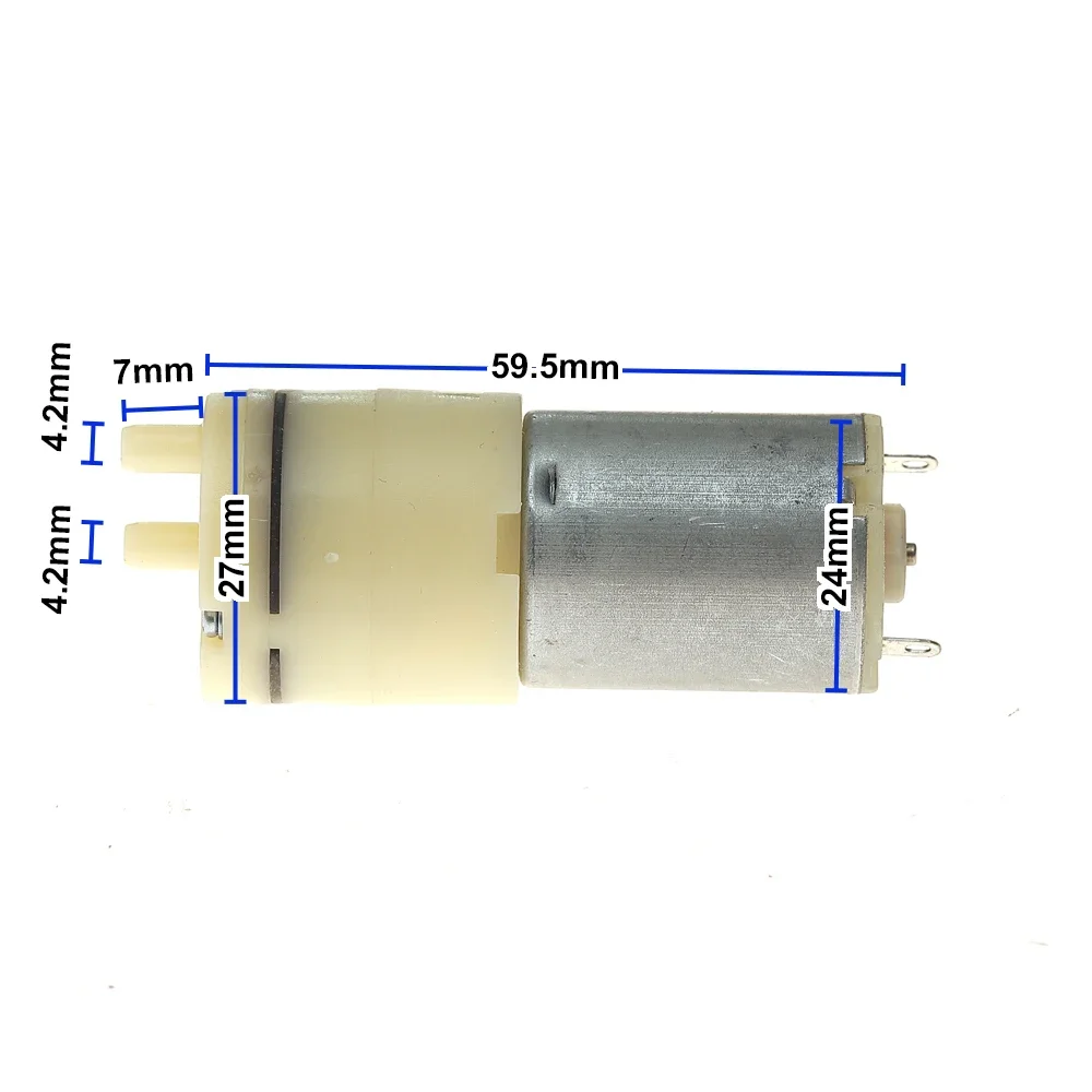 

Мини 280 Воздушный кислородный насос DC 3 В 3,7 В 4,2 В Большой объем воздуха Вакуумный насос отрицательного давления для аквариума Рыбалка на открытом воздухе