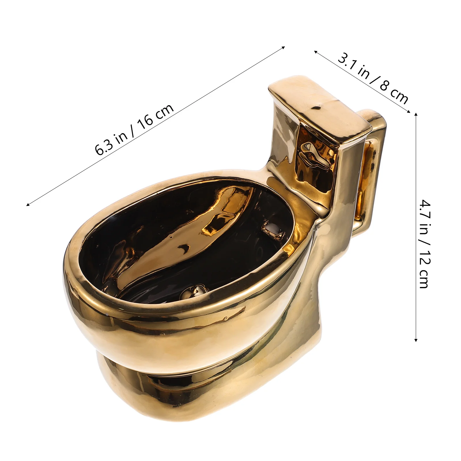 

Стеклянные кофейные чашки, кружка для туалета, какашки, выстрел 16x12x8 см, забавный подарок, Золотая керамика, аксессуары для офиса