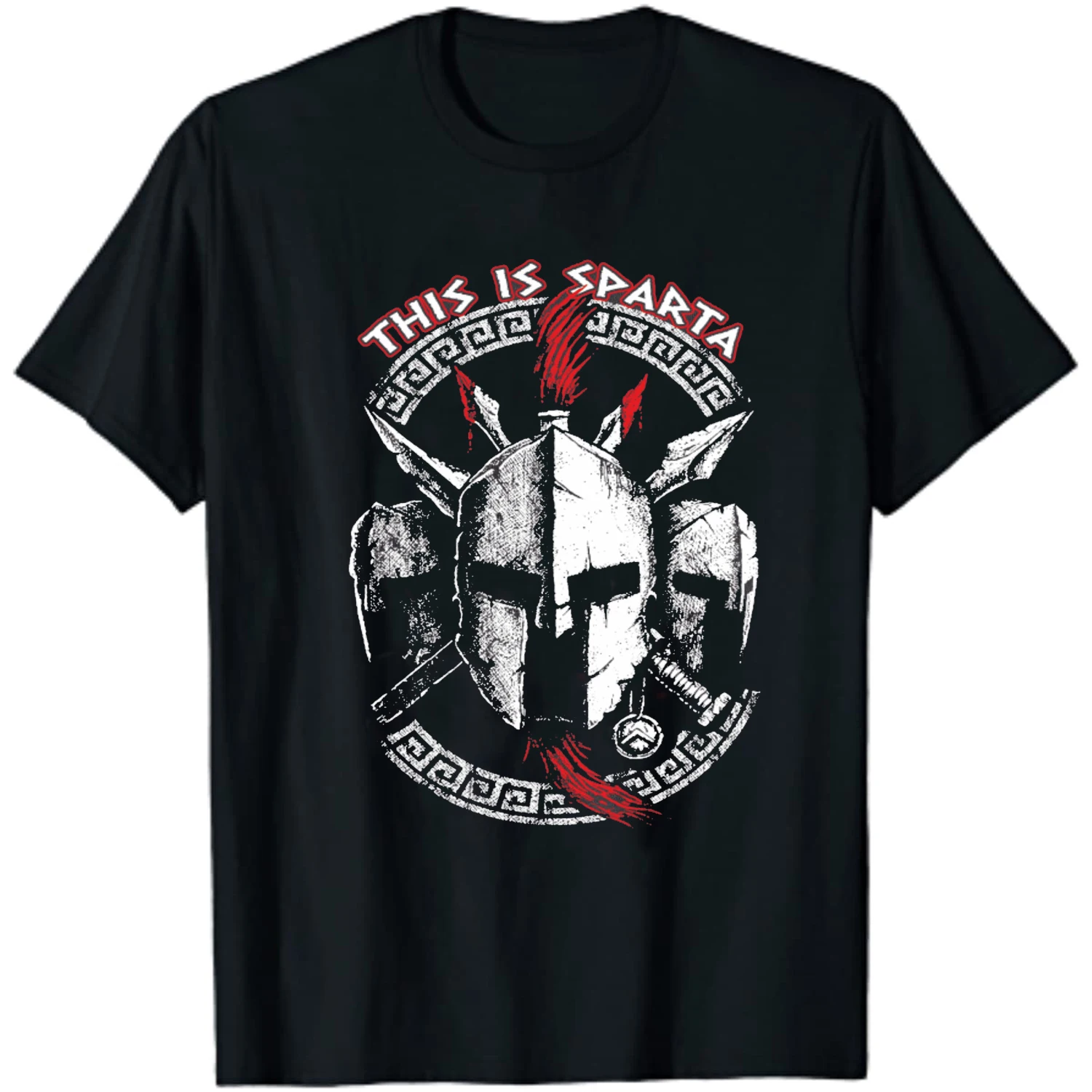 

Sparta, 300 Leonidas, This Is Sparta T-Shirt 100% Cotton O-Neck Summer Short Sleeve Casual Mens T-shirt Size S-3XL