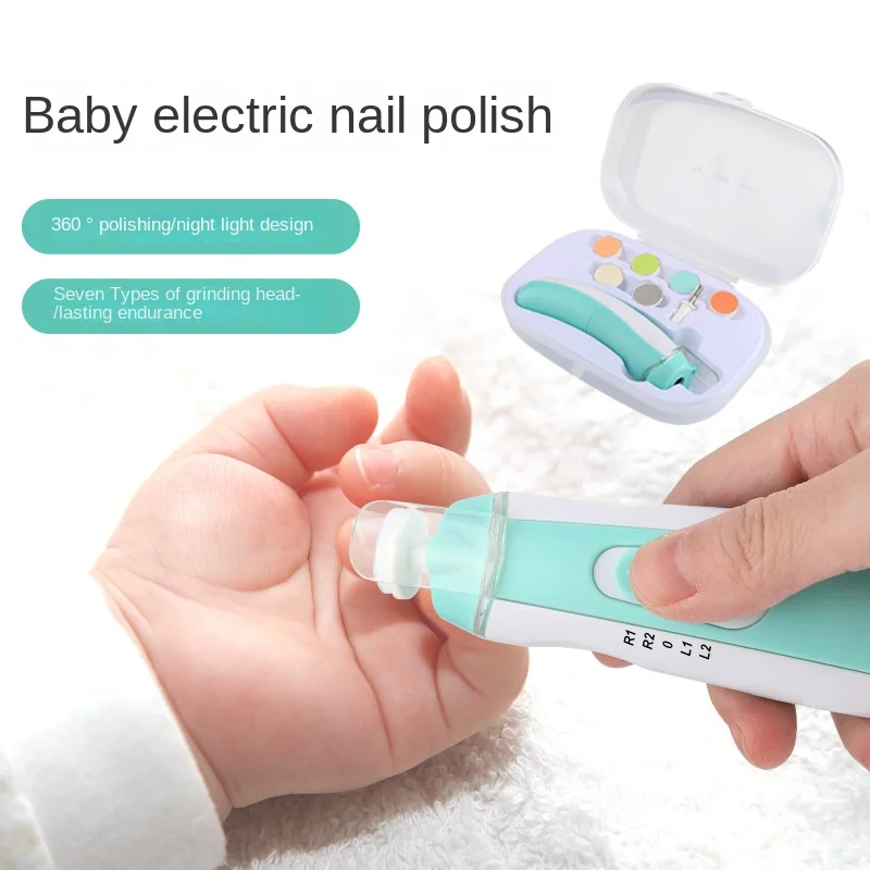

Baby Electric Nail Trimmer Kid Nail Polisher Tool Baby Care Newborn Clippers Toes Fingernail Cutter Trimmer Infant Manicure Set