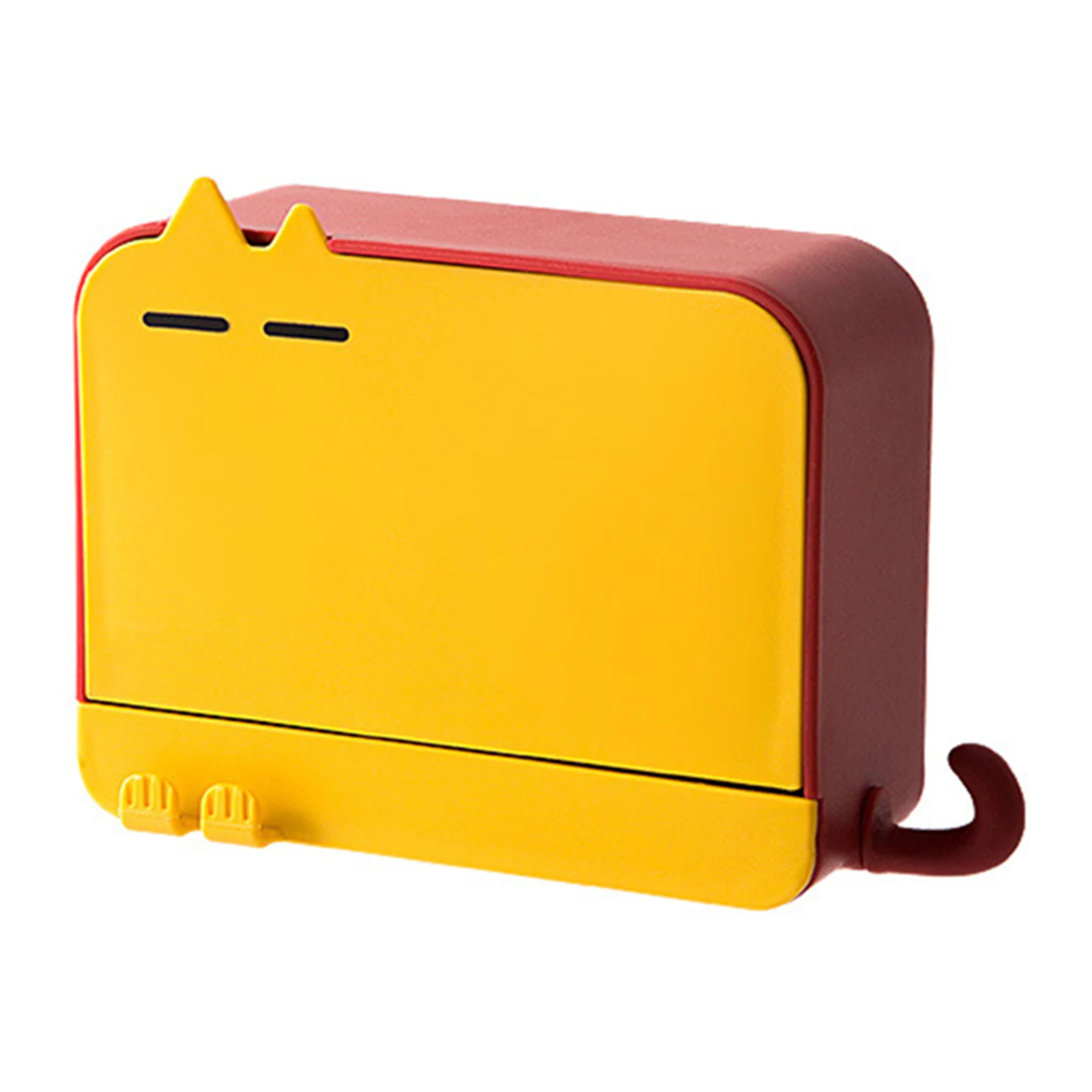 

Splash Proof Soap Box with Water Holder & Hanger Wall Mounted Soap Dish Punch-Free Adhesive Creative Cat Shaped Dropshipping