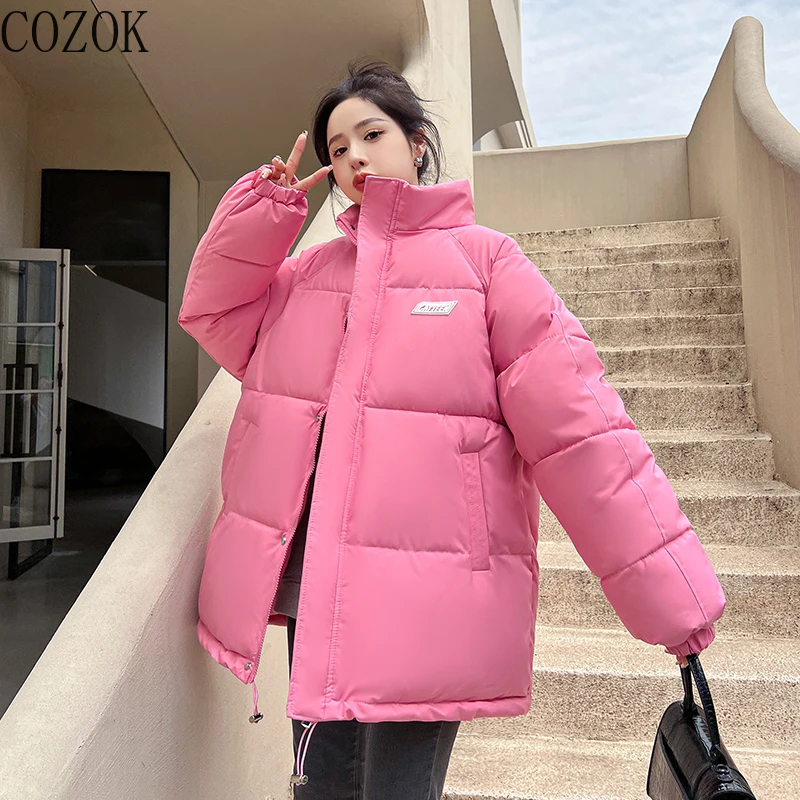 Winter Short Thick Down Padded Jacket Women's Loose Padded Jacket Plus Size Cotton Winter Coat Women  Winter Jacket Women enlarge