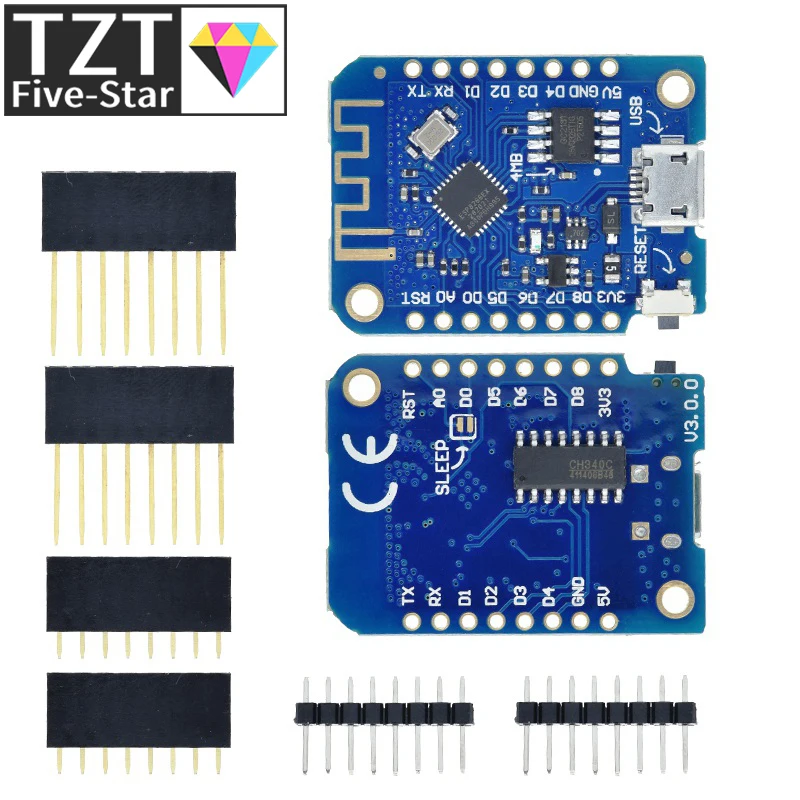 TZT WeMos D1 Mini Pro V3.0 платы