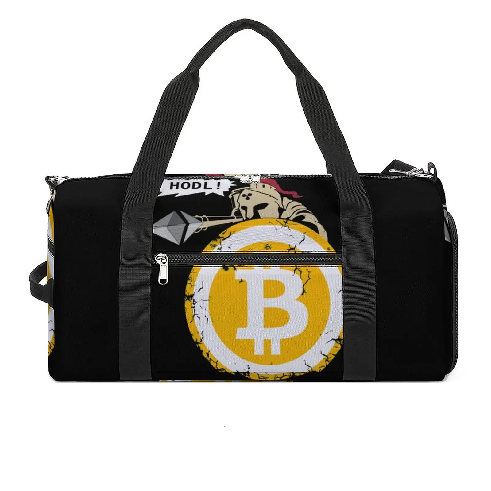 

HODL Your Cryptos Gym Bag Bitcoin Coin Swimming Sports Bags Women Design Gym Accessories Vintage Fitness Bag Outdoor Handbags