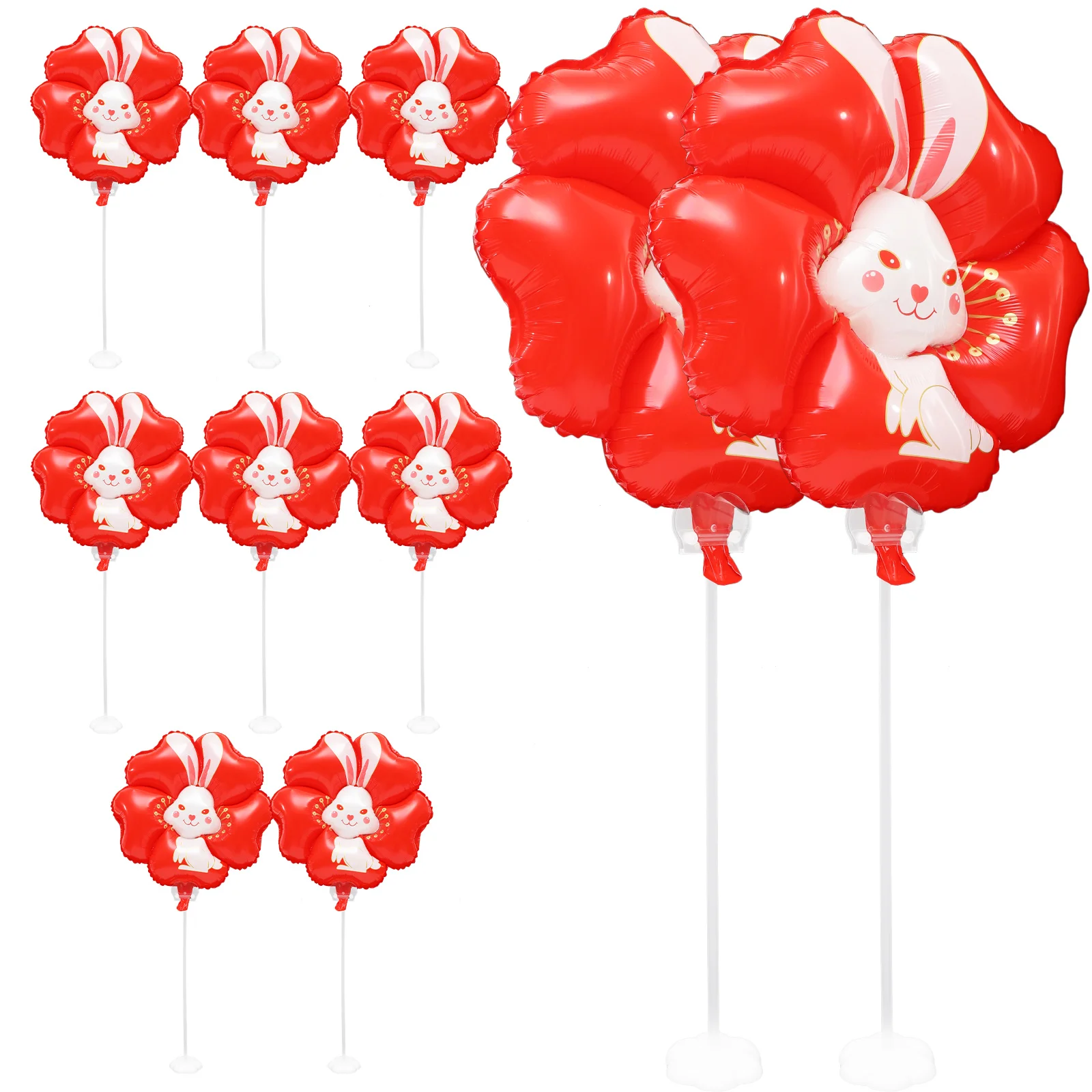 

Balloons Easter Party Rabbit Balloon Bunny Festival Supplies Wall Favor Animal Garland Background Decorations Birthday Printed