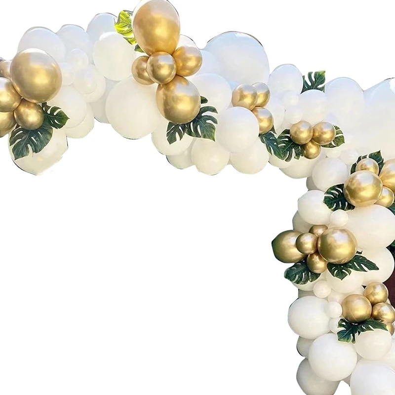 

Balloon Arch Garland Kit, 111Pcs White Champagne Latex Party Balloons For Boho Wedding Birthday Party Decorations