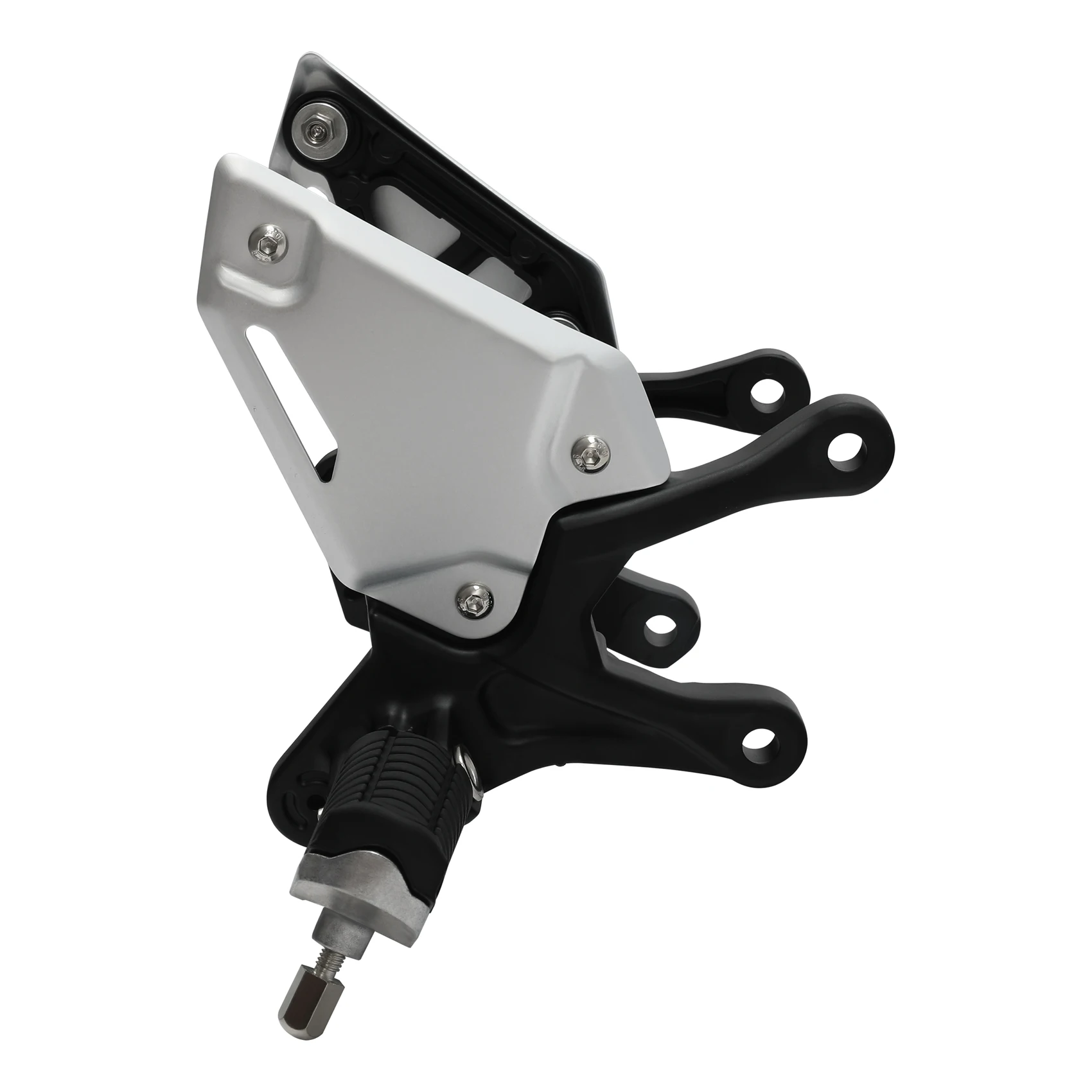 Чорний кронштейн педалей передніх водій для Kawasaki Z900 ABS 2017 2018 2019 2020 2021 2022 2023