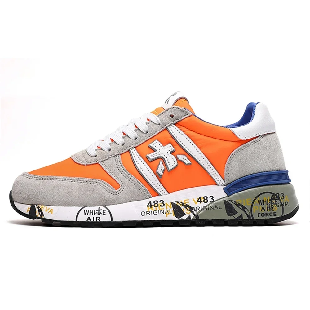 PREMIATA Мужская модная легкая роскошная замшевая сетчатая дышащая спортивная обувь