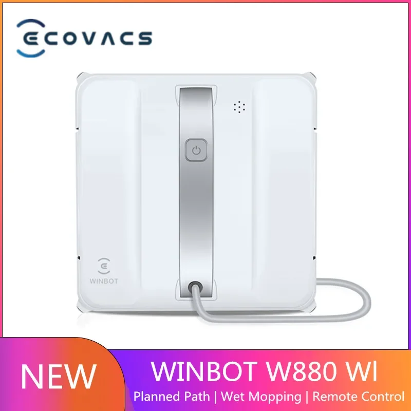 New-Ecovacs-Aspirador automático winbot W880 ограничитель ventanas с acceso inalámbrico батарея респиратора 2800pa