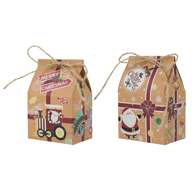 

Рождественский домик, коробки для конфет, 50 шт., подарочная упаковка, многоцелевые органайзеры, принадлежности для детей, и