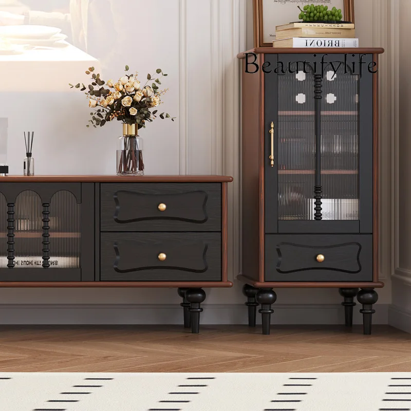 w stylu amerykańskim szafka z litego drewna francuskim jadalnia bali przechowywanie vintage meble trudnej sytuacji cicha wejściowa