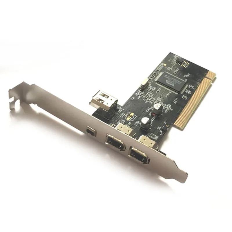 

New 3 Ports Firewire IEEE 1394 4 / 6 Pin PCI to 1394 DV Card Controller Video Capture Card Adapter for HDD MP3 PDA