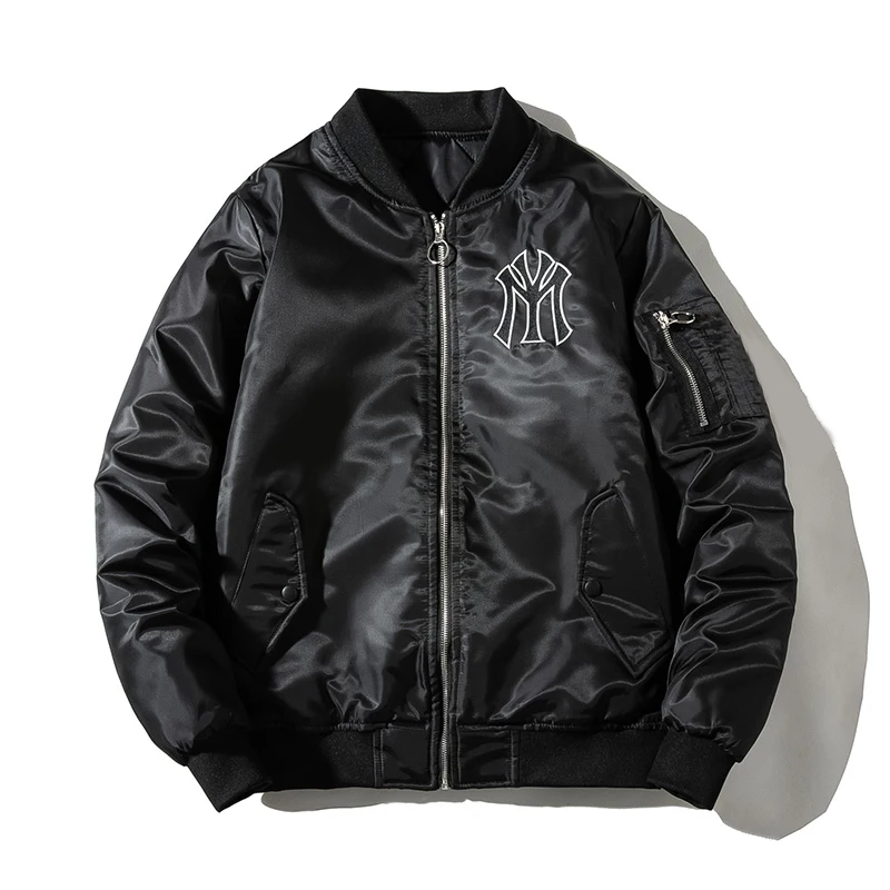 2021 New Spring&Autumn Couple's aviator pilot Air Top quality Ma1 Thick warm Outwear Women Bomber Jacket men Streetwear Male