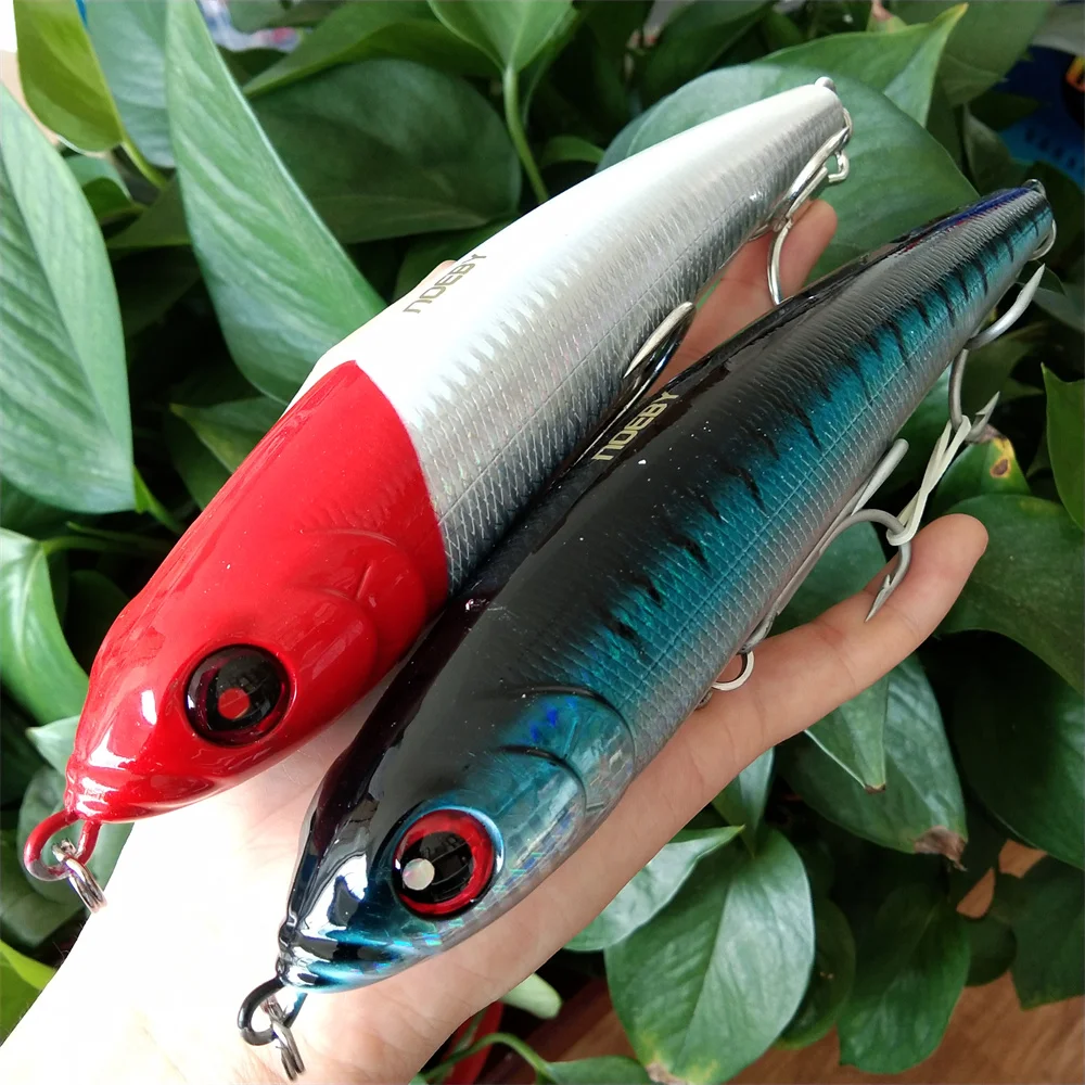 

Noeby 2pcs Sinking Stickbait Pencil Fishing Lures 18cm 145g Wobbler Artificial Hard Bait for Sea Tuna Fishing Lure