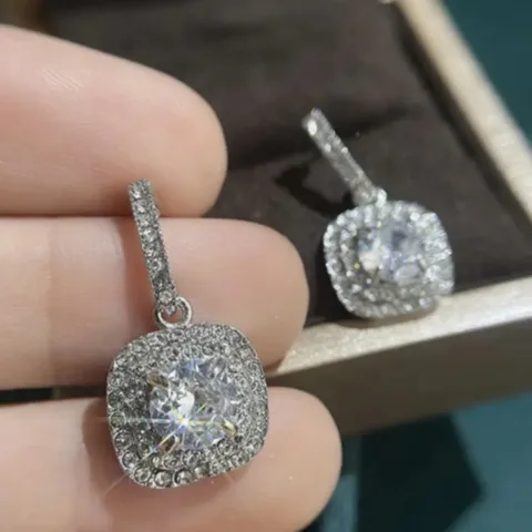 Серебряные подвесные серьги NovoPublic