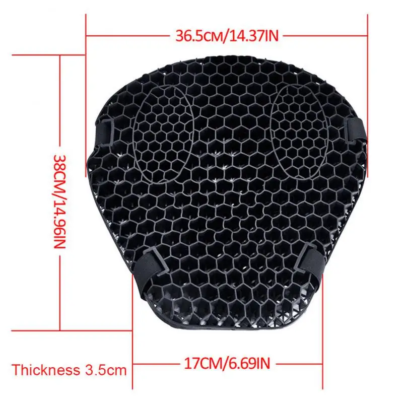 

3d Shock Absorption Sunscreen Honeycomb Motorcycle Cushion Breathable Cushion Covers Electric Motorcycle Cushion Cover