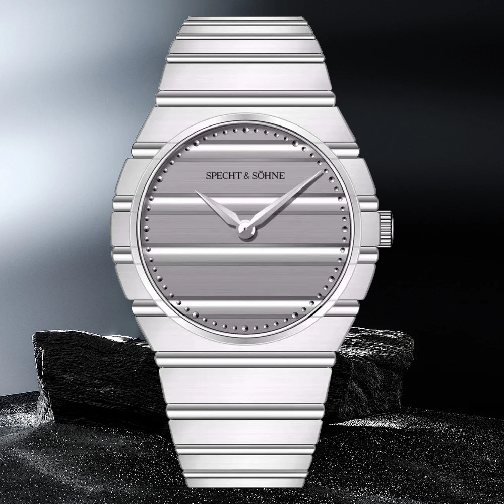 Specht &amp Söhne 2025 ультратонкие спортивные кварцевые часы из нержавеющей стали для