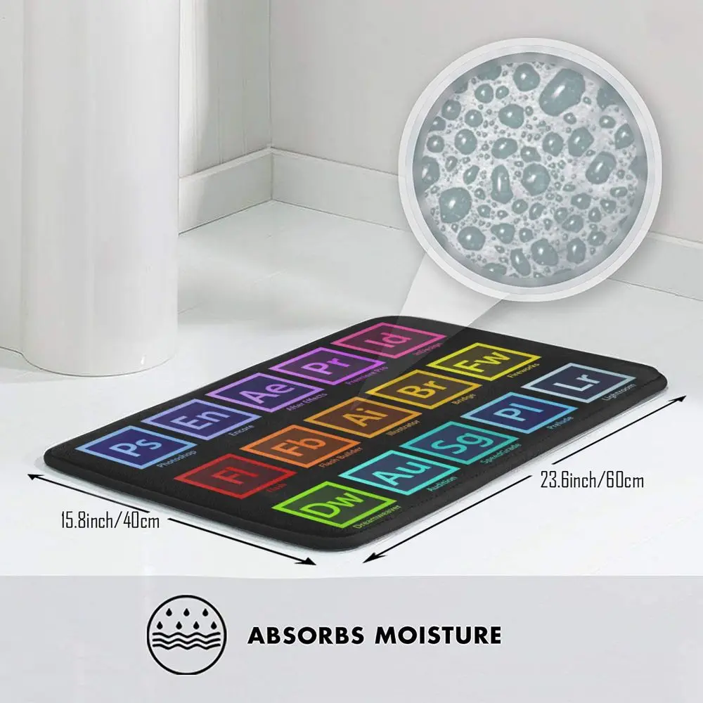 НОВЫЙ ADOBE Коврик для двери дома Супермягкий впитывающий коврик ванной комнаты