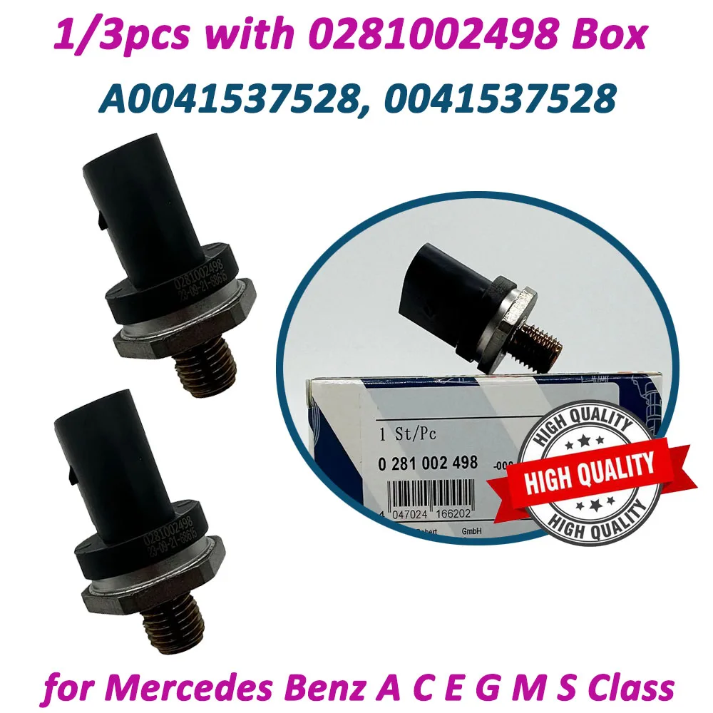 Высококачественный 1/3 шт. 0281002498 датчик высокого давления топливной рейки для