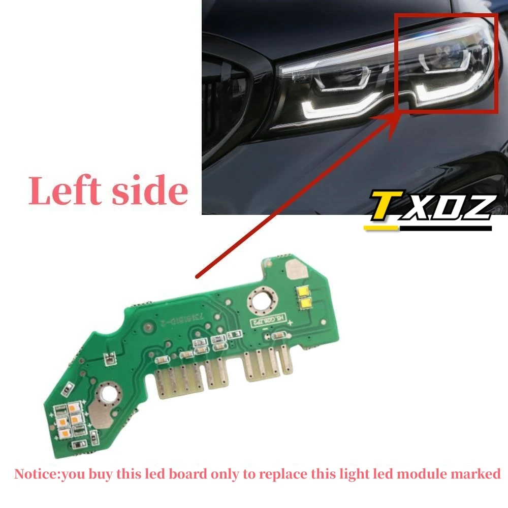 Белая плата DRL ангельские глазки для 2020 2021 BMW 3 серии G20 G21 320i 330i M340i светодиодные