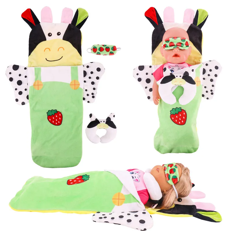 

New Strawberry Sleeping Packet Suitable For 45cm American Girl Doll 18 Inches Og Girl Doll Accessories