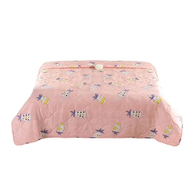 

Summer Cooling Blanket Keep Cool Comforter Quilt Full Cotton Padding Lightweight Breathable Moisture Absorbing Printed Quilt