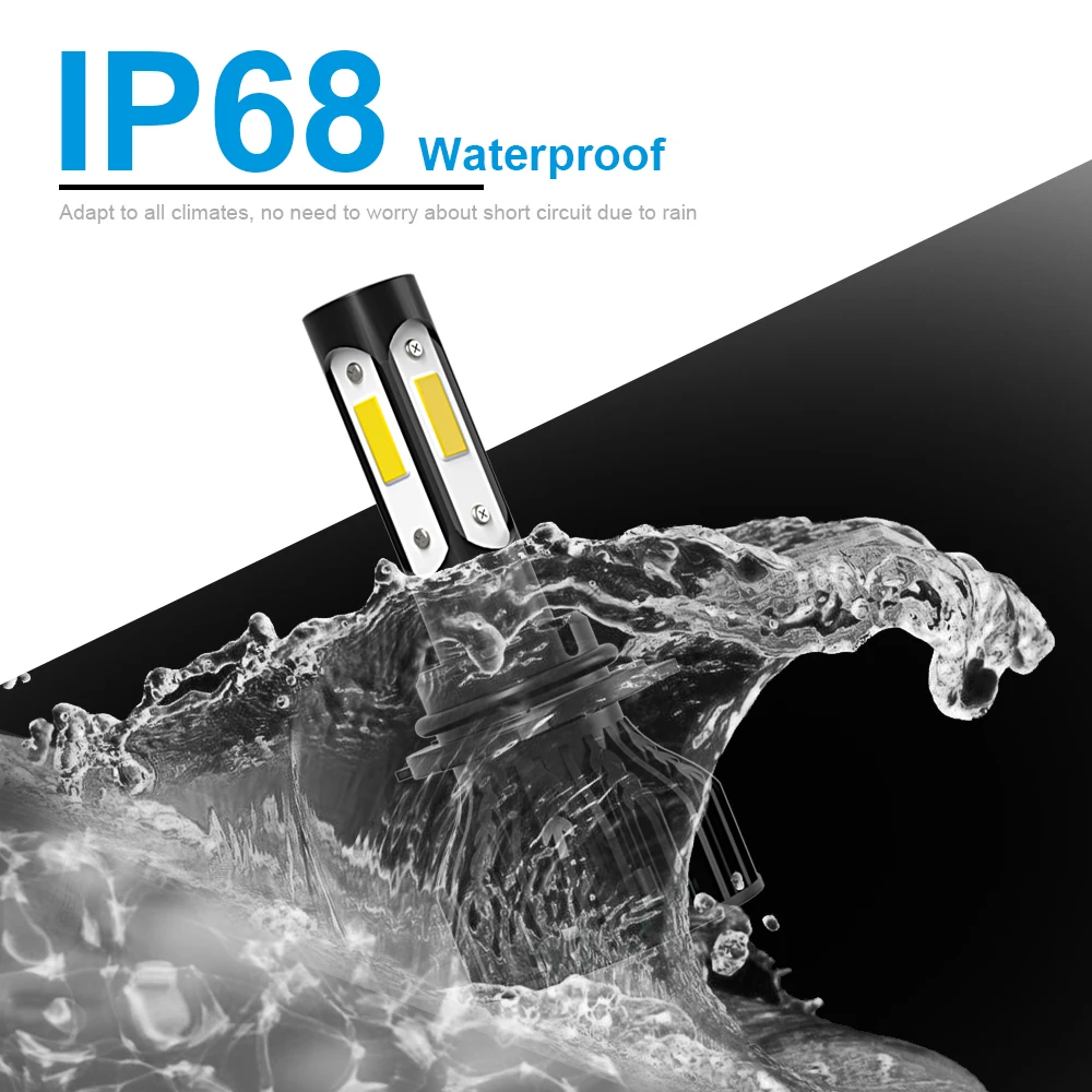 360 лм турбо вентилятор светодиодная Автомобильная фара 90 Вт 150 градусов Лампа