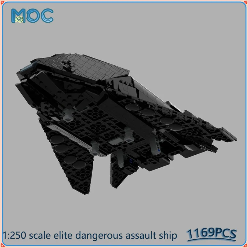 Фото Модель элитного штурмового корабля MOC в масштабе 1:250, конструктор DIY, развивающие космические игрушки, подарки, 1169 деталей №5