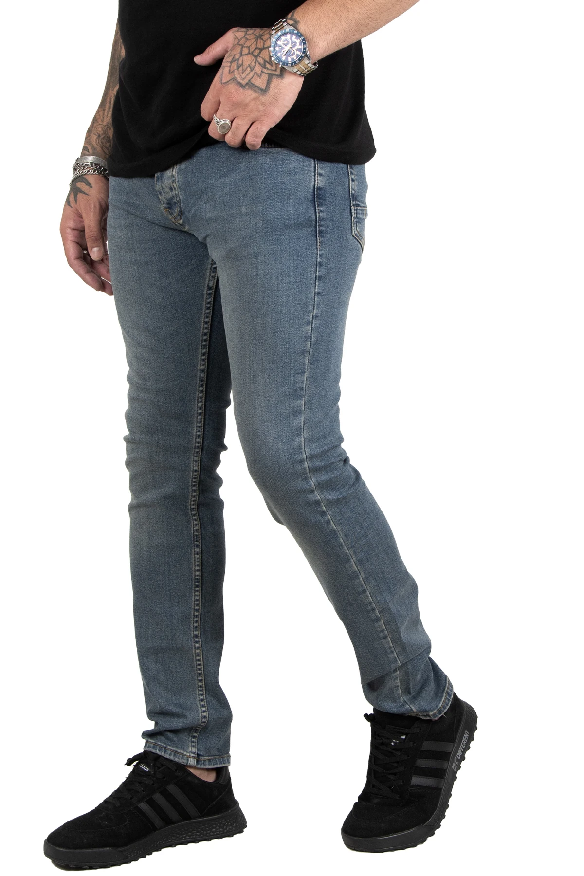

DeepSEA enzyme wash narrow cut lycra men jeans 2200405