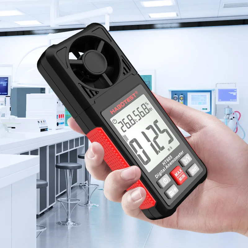 

high-precision anemometer vane Anemometer Handheld digital anemometer air volume tester Eight leaf fan Multiple wind speeds