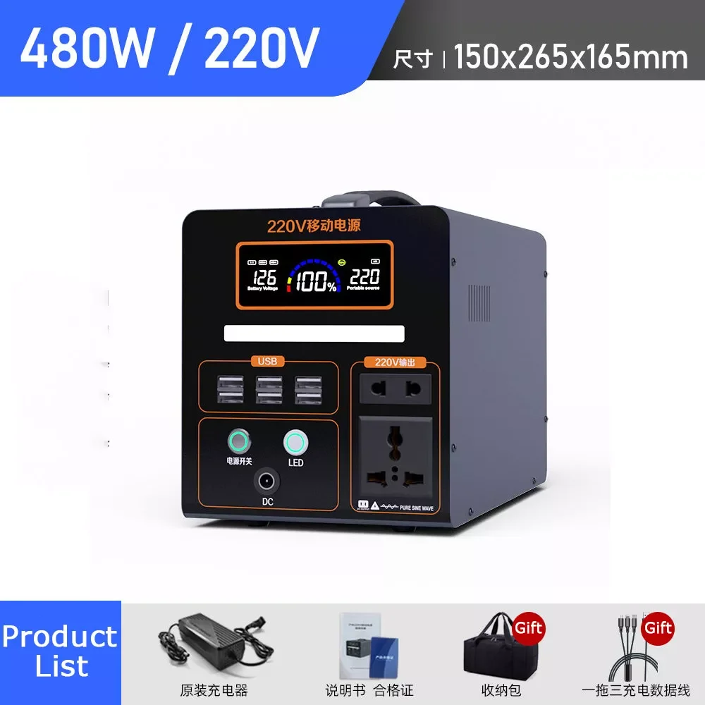 

NEW2023 Portable Station Power Bank 100000mah Powerful 220V Fast Charge Rechargeable Battery Generator for Car Camping