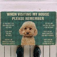 pugs rules doormat decor print animal dog floor door mat non slip 3d soft flannel custom carpet for hallway bedroom