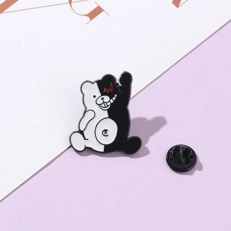 Danganronpa аниме творчество Monokuma значки Аксессуары Одежда Брошь булавка рюкзак