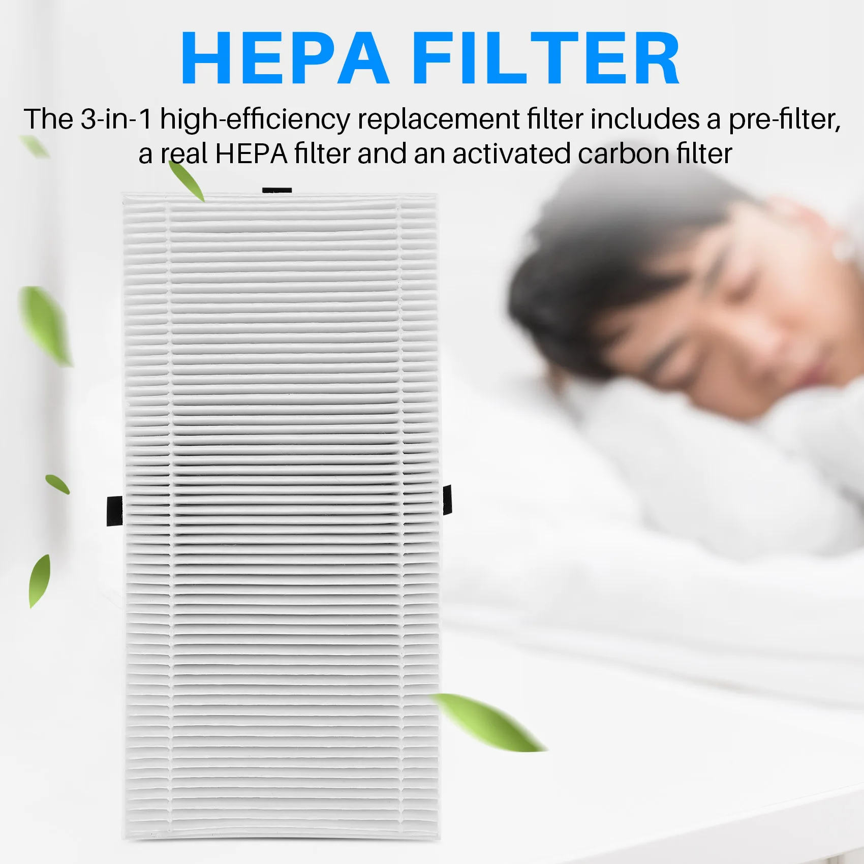 2 упаковки фильтра очистителя воздуха для HRF201B сменный U HEPA-фильтр Febreze FRF102B и Honeywell