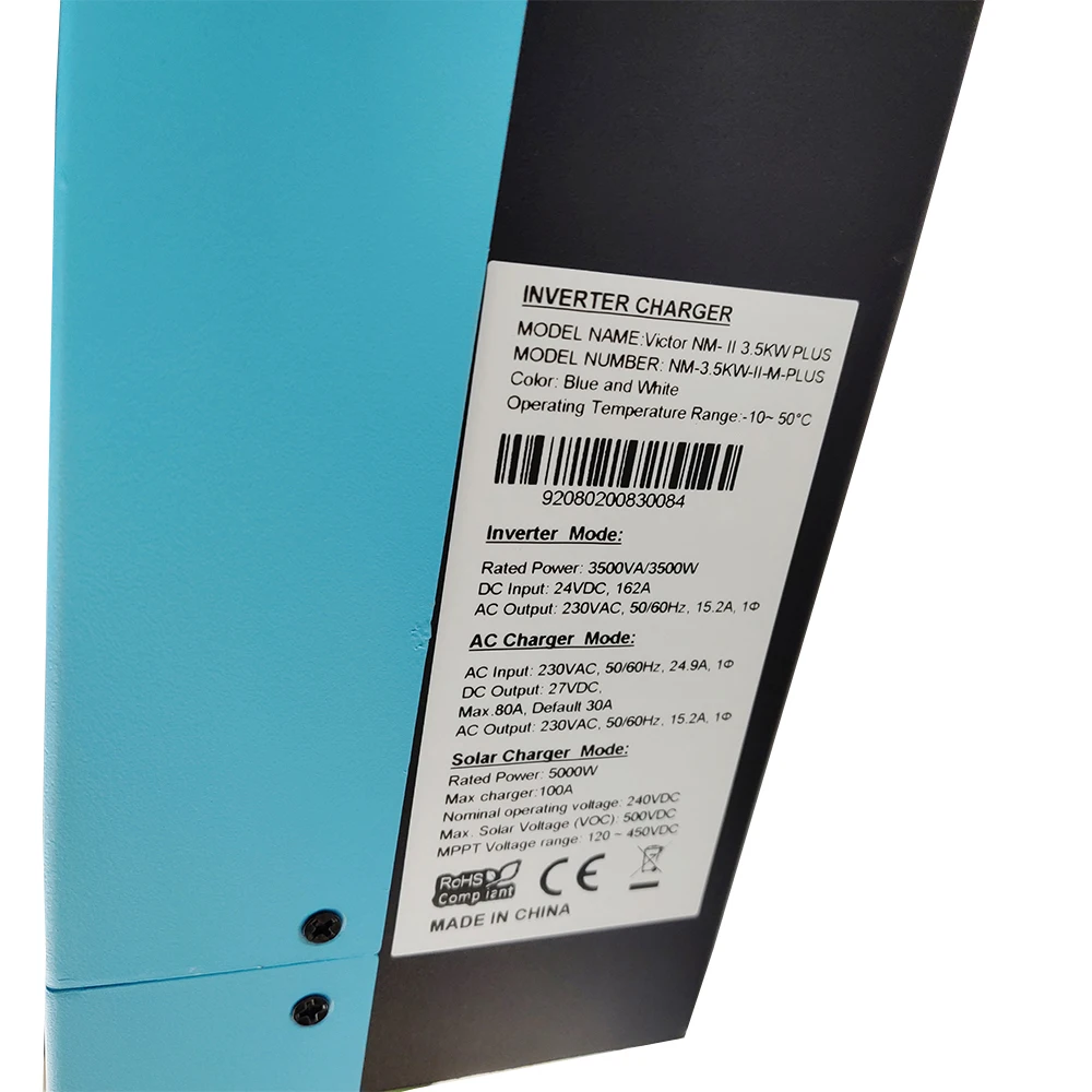 3500 Вт Солнечный Grid-Tie Инвертор Чистая синусоида 24V100A MPPT солнечная панель зарядное