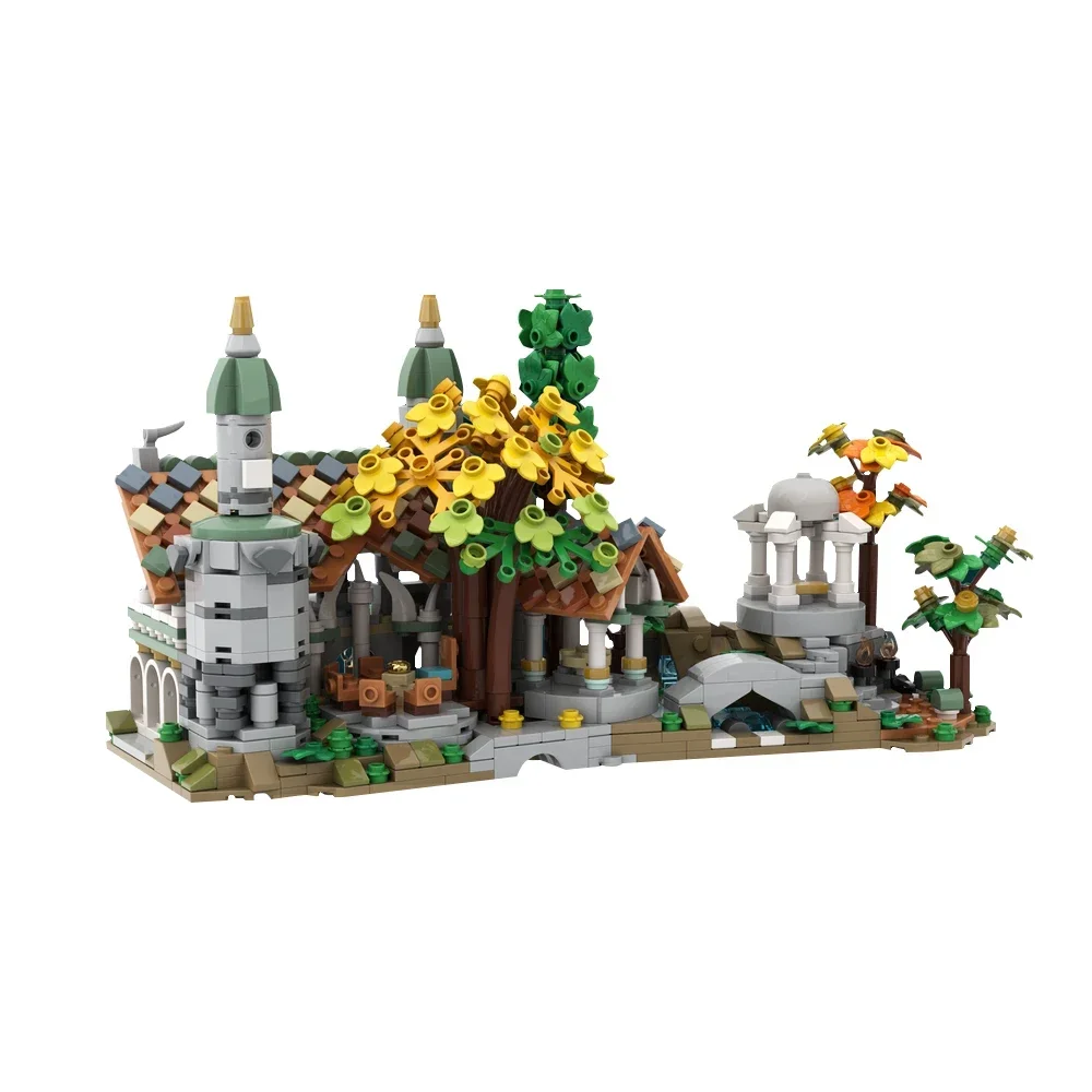 

Конструктор gobrick MOC Mini 10316 Rivendell, кольца, строительные блоки Rivendell, сборка «сделай сам», уличный вид, обучающие игрушки для детей, подарок