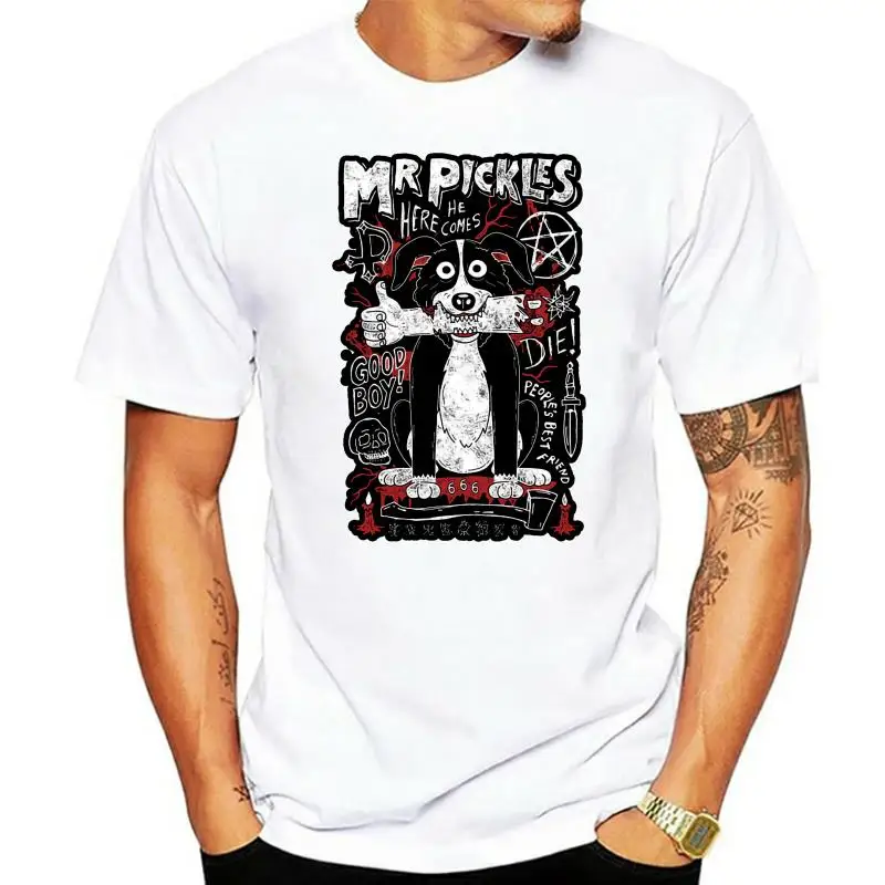 

Модная Футболка Mr. Pickles с коротким рукавом и круглым вырезом