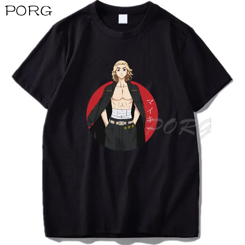 

Tokyo Revengers Mikey Hot Japanese Anime T Shirt Men Kawaii Graphic Tees Funny Harajuku Cartoon T-shirts Male Streetwear Tops