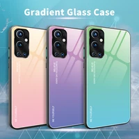 gradientempered hardness glass case for oneplus 10pro 9pro 8pro 7tpro 7pro phone cover for oneplus nord ce n200 n100 n10 m20 5g
