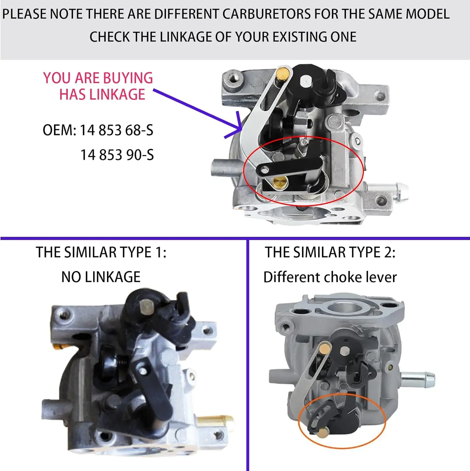 Фото Карбюратор XT675 149CC для газонокосилок Toro 22 Recycler, 20371, 20378, 20377, 14 853 68-S, а также для двигателей Kohler XT6.75, XT650, 6.5 л.с. №2