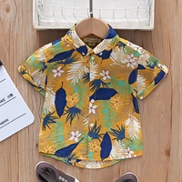1 5 years toddler kids baby boys summer t shirt vacation short sleeve beach floral tops button down hawaiian shirts boho clothes