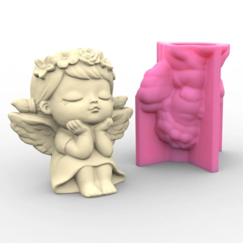 

Силиконовая форма Angel Girl для цветов, форма для бетона, цемента, цветочного горшка, форма для штукатурки