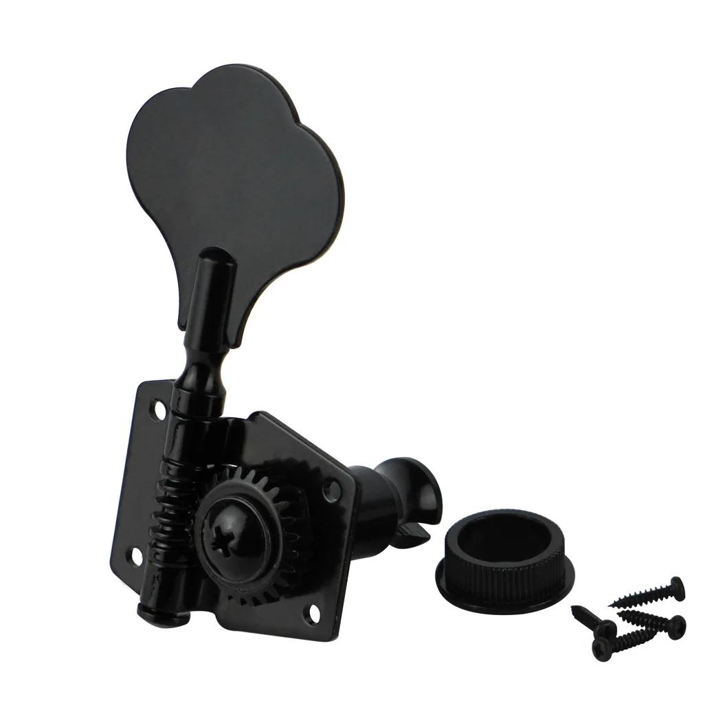 Набор FLEOR из 4L1R винтажные открытые колки тюнеры черные для 5-струнной