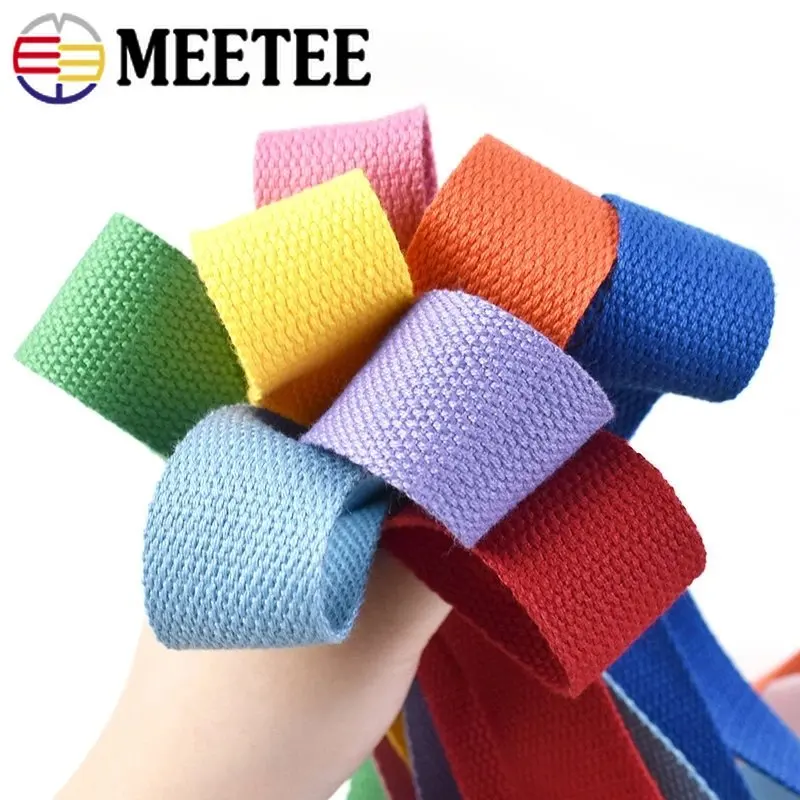 5Meters 32mm Nylon Cotton Webbing Tape Shouder Bag Strap Canvas Ribbons For Bags Safety Band Belt Clothes Dog Sewing Accessories