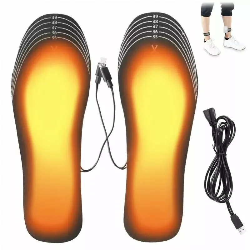 

Heated Shoe Insoles Feet Warm Sock Pad Mat Electrically Heating Insoles Washable Warm Thermal Insoles Unisex For Winter