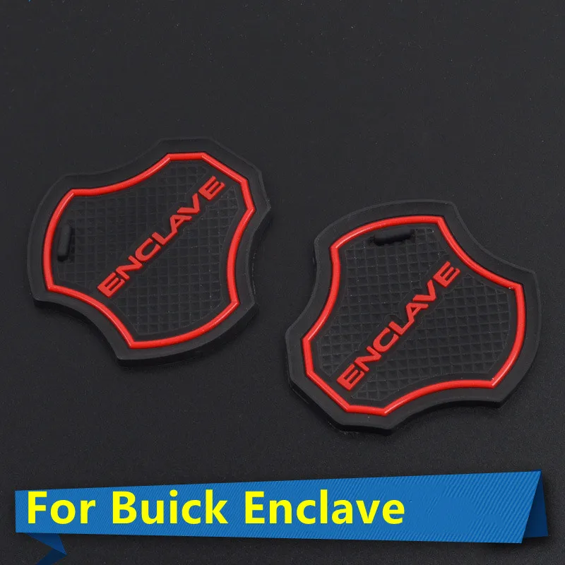 

Door Slot Pad Car Interir Anti Slip Mat For Buick Enclave 3D Rubber Mat Cup Cushion Dust mat Gate Slot Mat Car styling