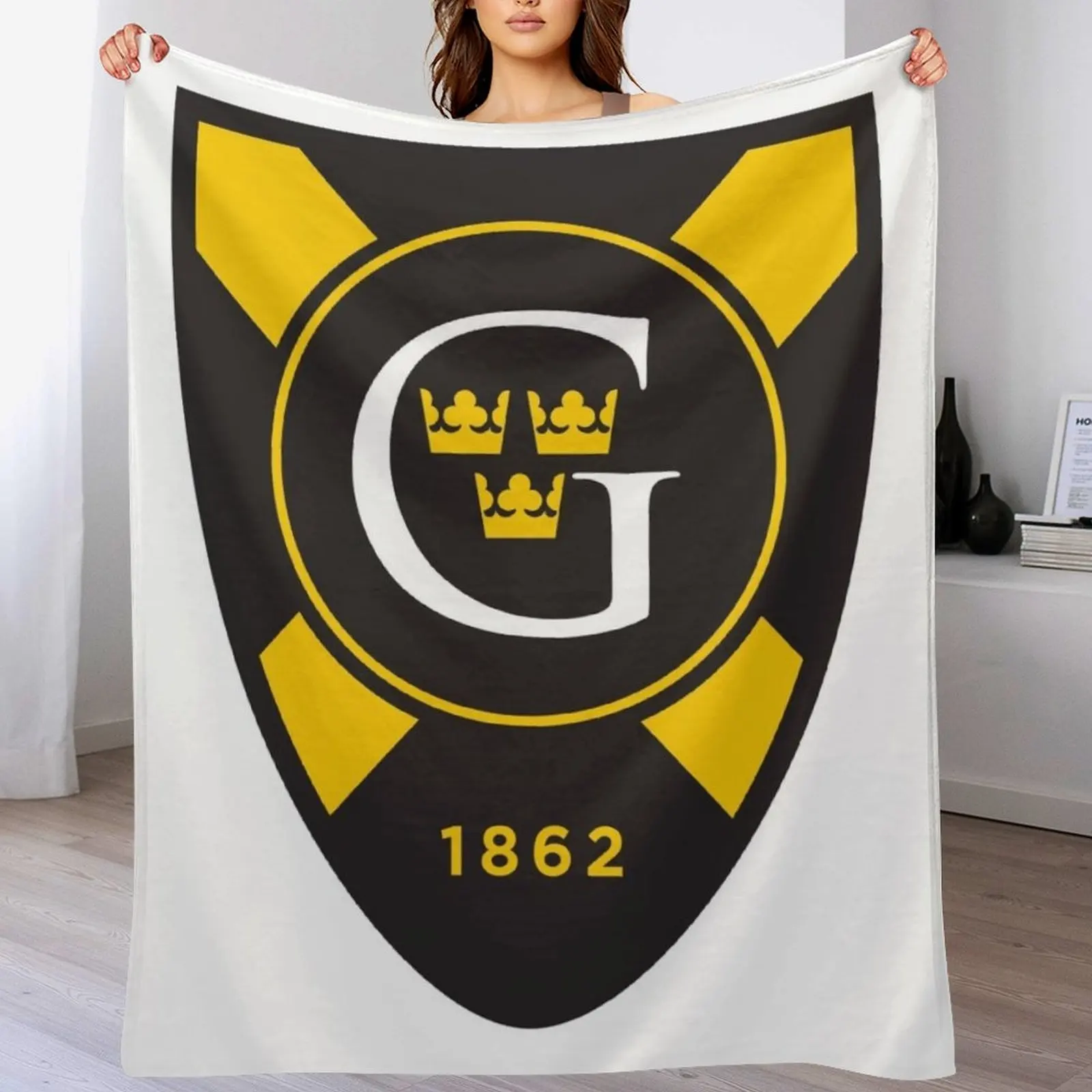 Одеяло для колледжа Gustavus Adolphus волосатые дорожные одеяла