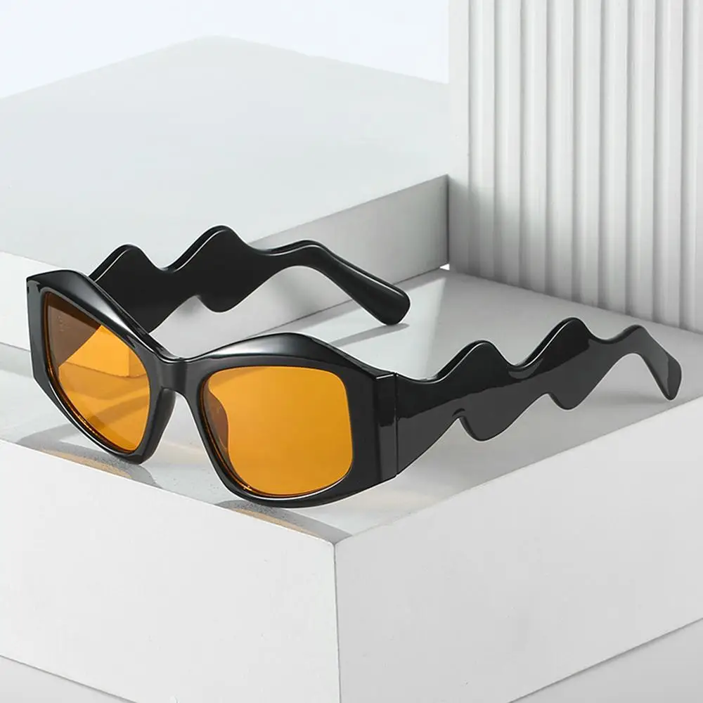 

Women & Men Trending UV400 Eyewear Curved Legs Sunglasses Cat Eye Punk Sun Glasses Shades